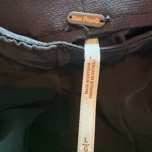 Free People Black Trouser Pants